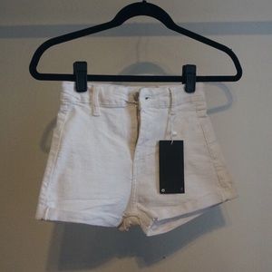 Bershka white high waisted shorts. Never worn.